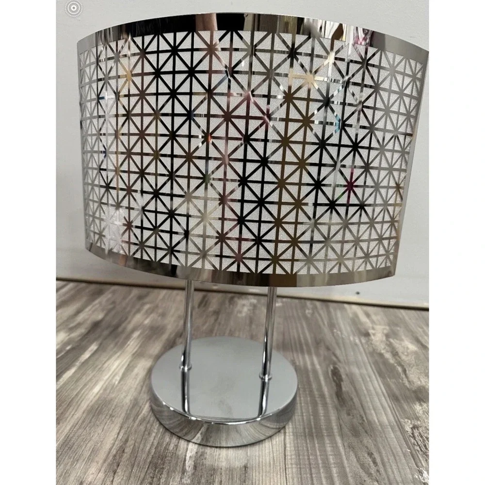 PartyLite Illusions Tealight Lamp Chrome Geometric Metal Modern Decor - Picture 2 of 10